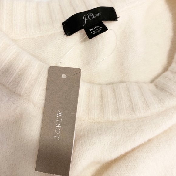 J. Crew oversized ivory sweater Sz XXL NWT - Picture 5 of 6